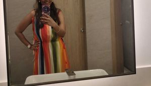 Colorful Striped Cover-Up Dress