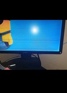 dell monitor 19inch with black dot and lines