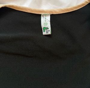 Black Crop Top with Tie Detail