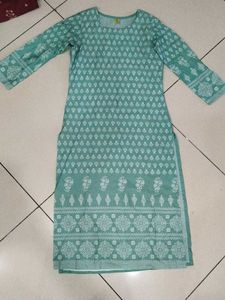 Flowy Green Printed Palazzo Kurta and Pants