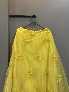 Stunning Yellow Embroidered lehnga set