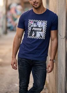 Puma Graphic Print Navy T-Shirt