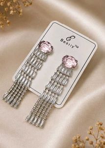 Dangling Crystal Drop Earrings