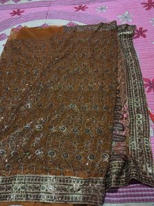 price drop Net embroidered Saree