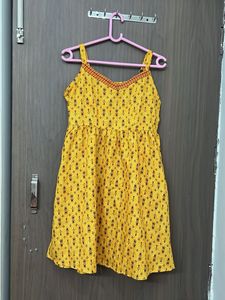 ketch branded new Yellow Printed Sundress