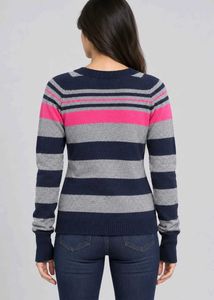 Striped V-Neck Sweater