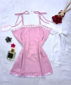 Dreamy spaghetti corset kurti with scarf 🌷