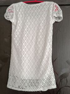Cute White Korean Top