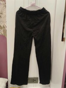 Black Flame Print Joggers