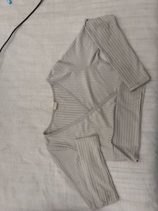 Grey crop top