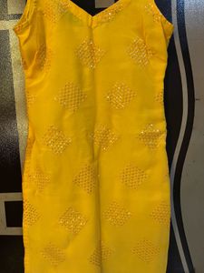 Vibrant Yellow Embellished Blouse