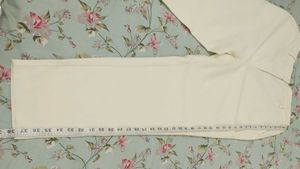 madame off white trouser with belt