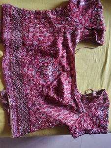 Embellished Pink Ethnic Blouse