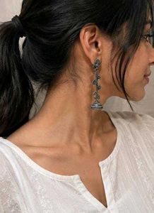 Peacock Design Jhumka Earrings