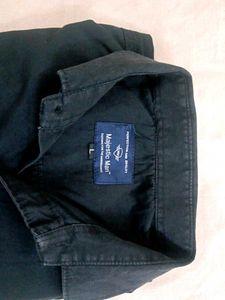 Men's Black Button-Down Shirt