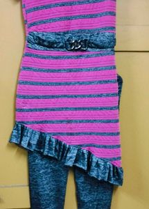Striped 🩷 &amp; 🩶 Fusion Set for Kids