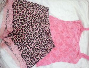 Cozy Lace Trim Pajama Set