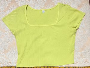 Cute Yellow Cropped Top