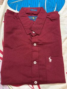 Men's Burgundy Polo Shirt