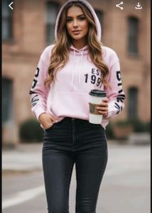 Pink Graphic Hoodie