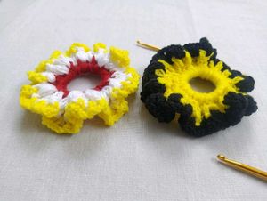 Handmade Crochet Scrunchies (Set of 2)