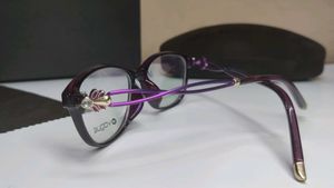 Vogue Eyeglasses Frames Purple Heart Detail