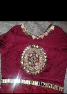 Beautiful Maroon Ethnic Gown