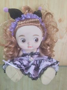 Cute Doll with Purple Dress