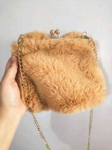 Bunny Ear Soft plush sling bag