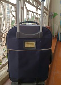 Small Suitcase with Wheels - Deep Blue