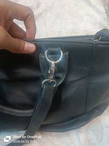imported bag Chic Black Faux Leather Tote Ba