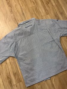 quick silver Men's Blue Gingham Short Sleeve Shirt