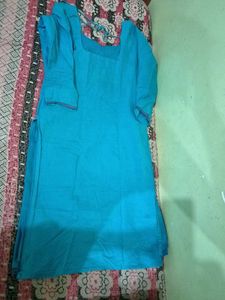 Blue Kurta Set with Dupatta