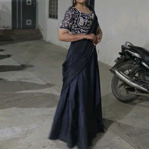 Stunning Navy Blue Lehenga Choli Set