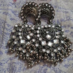 beautiful oxidized long earnings