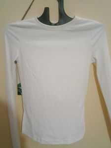 White Long Sleeve Top