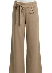 Comfortable Beige Wide-Leg Pants