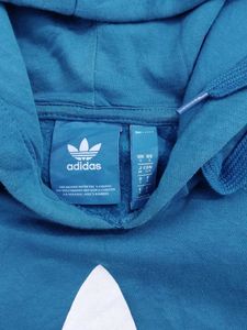 Adidas Blue Trefoil Hoodie