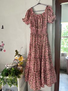 Chic Floral Print Maxi Dress