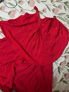 Chic Red Tiered Summer Dress