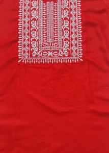 Red Kurta Pant Set