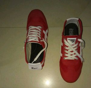 Red Onitsuka Tiger Shoes