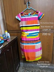 Colorful Striped Summer Dress