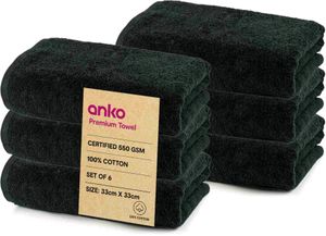 New Anko Australia 100% Cotton 6 Pc Face Towel