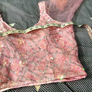 Sparkling Pink Lehenga Choli nd dupatta
