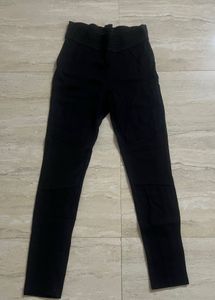 zara black comfortable trouser
