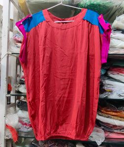 Chic Rust Sleeveless Top