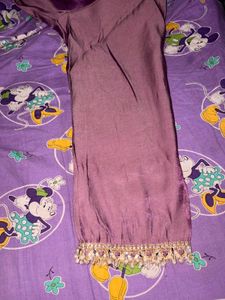 Elegant Purple Kurta set with dupatta