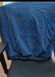 Blue Polka Dot Hoodie