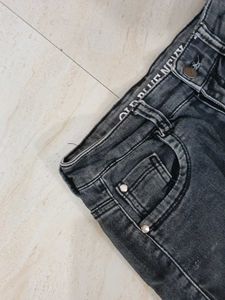 Stylish Charcoal Grey Denim Jeans